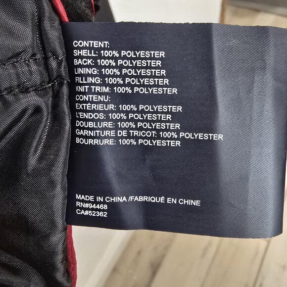 Nautica Men's Black Quilted Performance Jacket Water Wind Resistant Size M - Picture 6 of 14